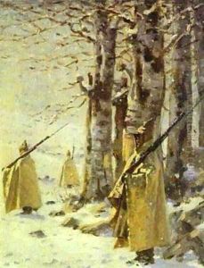 Picket In The Balkan Mountains 1878 by Vasili Vasilyevich Vereshchagin
