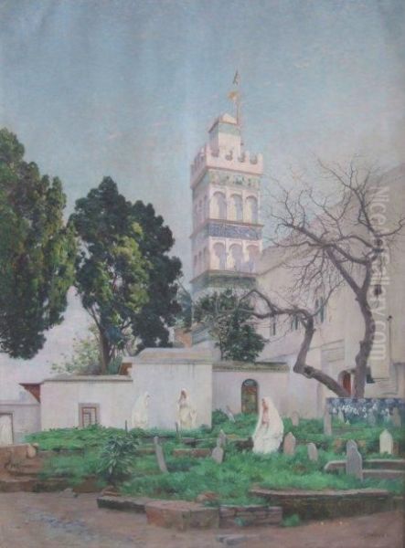 Jeunes Femmes Pres De La Mosquee Sidi Abderrahman, Alger - view 1