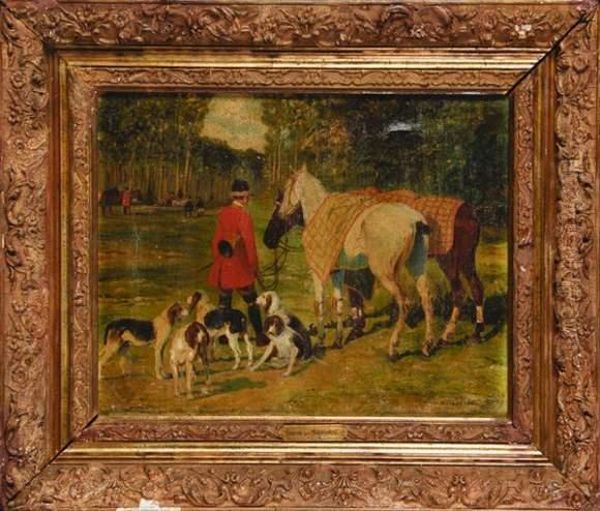 Valet De Chiens Avec Ses Relais De Chiens Et De Chevaux - view 1
