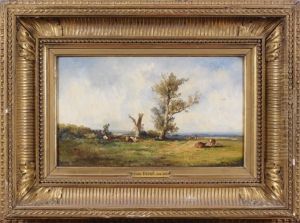 Paysage Au Troupeau by Leon Victor Dupre