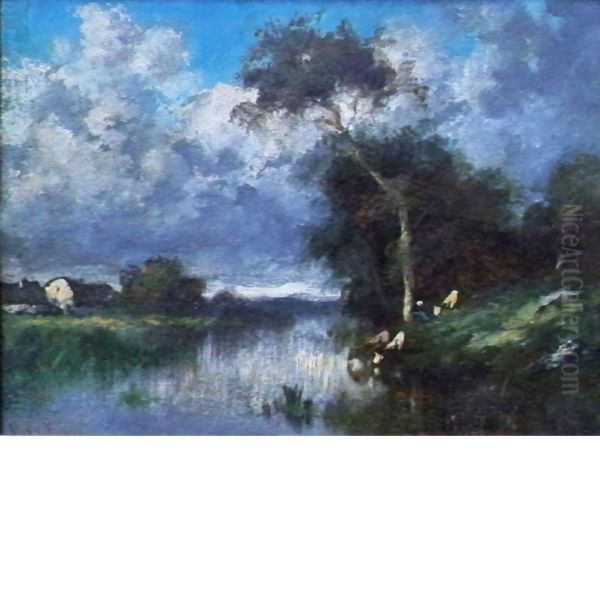 Cows Watering - view 1