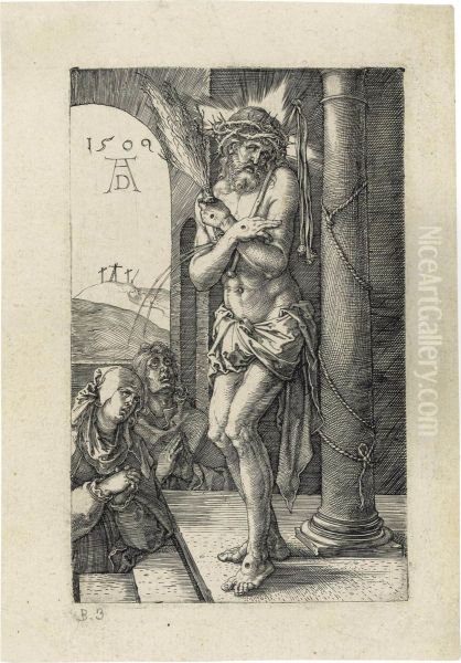 The Man Of Sorrows Standing By A Column - view 1