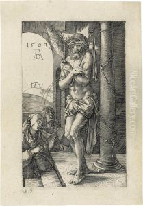 The Man Of Sorrows Standing By A Column by Albrecht Durer