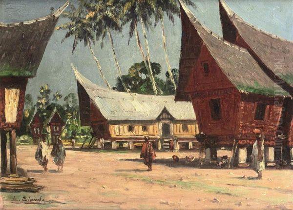 Batak Houses, Sumatra - view 1
