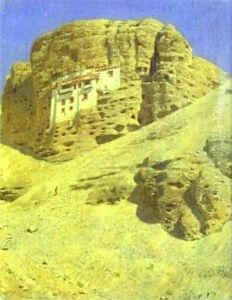 Monastery In A Rock Ladakh 1875