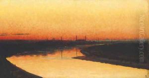 Moscow at sunset by Vasili Vasilyevich Vereshchagin
