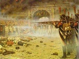 In Defeated Moscow (Arsonists Or Shooting In The Kremlin) 1897-1898 by Vasili Vasilyevich Vereshchagin