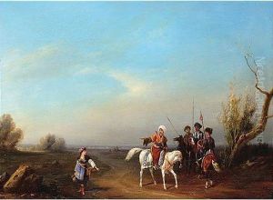 Cavalry By The Roadside
