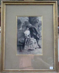Sur Le Banc by Francois Flameng
