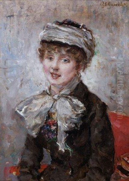 Portrait De Femme Au Noeud Et Turban. - view 1
