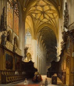 Sint Jakobskerk Te Luik by Jules Victor Genisson