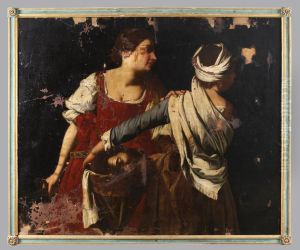 Giuditta E La Sua Ancella by Orazio Gentileschi
