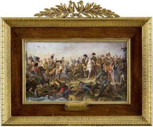 L'empereur Napoleon 1er Et Son Etat-major A La Bataille
D'austerlitz Importante Miniature Sur Bakelite by Baron Francois Gerard