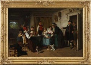 La Visite Des Grands Parents by Theodore Gerard