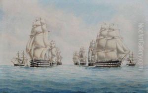 L'escadre De L'atlantique Faisant Route Sous Grande Voilure