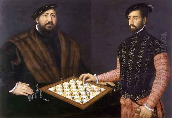 John Frederick the Magnanimous playing chess, 1552 - view 1