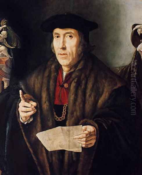 Portrait of a Man, possibly Judge John More, father of Sir Thomas More 1478-1535 - view 1