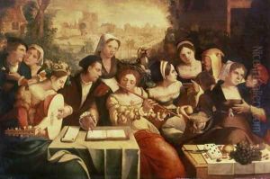 The Prodigal Son Feasting with Harlots by Jan Cornelisz Vermeyen