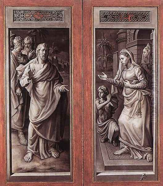 Triptych of the Micault Family (closed) by Jan Cornelisz Vermeyen
