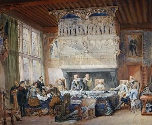 Council Of War In The Town Hall, Courtray