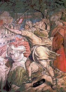 Campaign of Charles V against the Turks, detail of an archer from The Capture of La Goletta, 1535