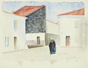 La Vieille Du Village by Rene Georges Hermann-Paul