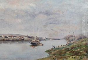 Boat On A Still River by Marie Joseph Leon Clavel Iwill