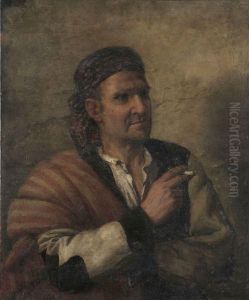 Portrait D'homme Fumant.