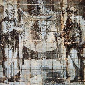 St. Veronica with SS. Peter and Paul by Perino Del Vaga (Pietro Bonaccors