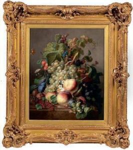 Nature Morte Aux Fleurs Et Aux Fruits by Moise Jacobber