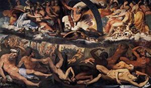 The Fall of the Giants 1531-33 by Perino Del Vaga (Pietro Bonaccors
