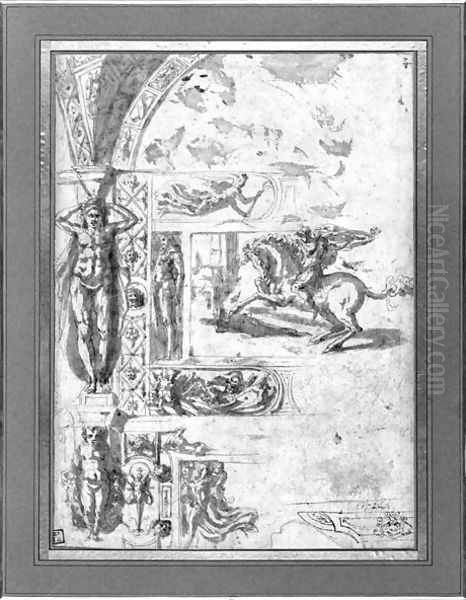 Project design for a mural decoration, c.1544 - view 1