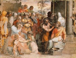 The Judgement of Zaleucus, c.1525 by Perino Del Vaga (Pietro Bonaccors