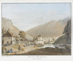 Vue De La Reuchenette/du Cote De Pierrepertuis by Franz Niklaus Konig