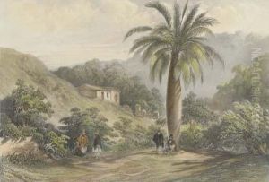 Vue De La Gabia, A Rio De Janeiro. Bresil by Lauvergne, Barthelemy
