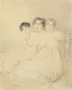 Group Portrait Of The Wellesley-pole Sisters by Sir Thomas Lawrence
