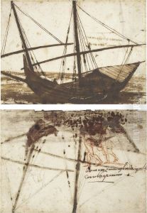Une Grande Barge Et Une Barque Une Grande Barge Et Une Barque