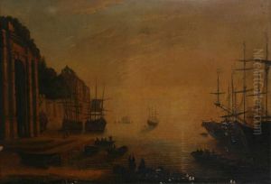 Geanimeerd Zuiders Havengezicht by Claude Lorrain (Claude Gellee)