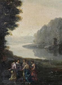 Maidens Dancing by Claude Lorrain (Claude Gellee)