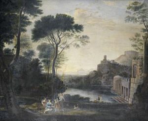 Egeria Mourning Over Numa In A Classical Landscape