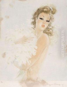 Jeune Fille by Eugene Lelievre