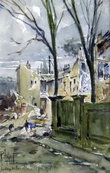 Zeppelin Air Raid Bomb Damage, Passage De Tourelles - view 1