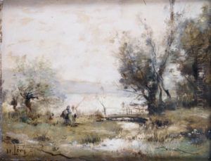Les Pecheurs Au Bord De L'etang Les Pecheurs Au Bord De L'etang