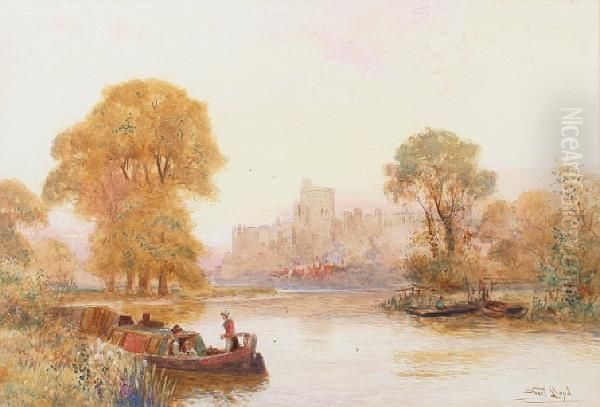 Barges On The Thames - view 1