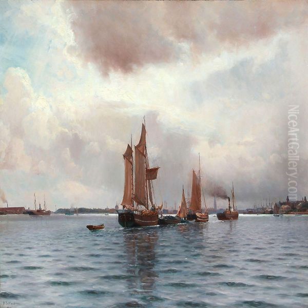 At The Entrance To Copenhagen Harbour - view 1