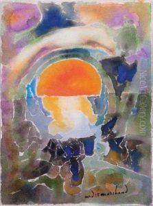 Coucher De Soleil by Andre Marchand