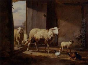 Sheep Returning From Pasture by Eugene Verboeckhoven