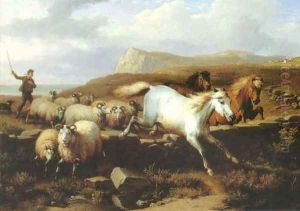 Le Retour du Troupeau by Eugene Verboeckhoven