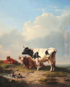 Midday Rest by Eugene Verboeckhoven
