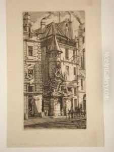 Tourelle Rue De La Tixeranderie by Charles Meryon